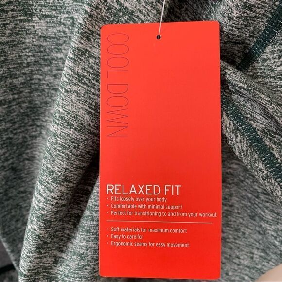 NWT-ZELLA-RELAXED Fit Cool Down Two Tone Cocoon Draped Active Cardigan - Picture 14 of 16